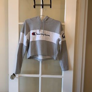 Champion x Cal cropped hoodie